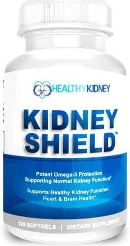 Suplemento renal de aceite de pescado Kidney Shield y paquete bloqueador de fósforo natural PhosFix