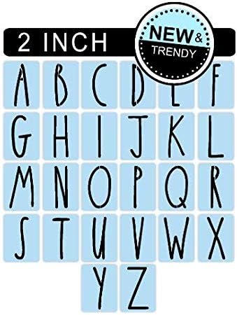 Kit de plantillas de letras del alfabeto de granja, 2 pulgadas, pinte tus propios letreros – Reutilizable