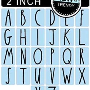 Kit de plantillas de letras del alfabeto de granja, 2 pulgadas, pinte tus propios letreros – Reutilizable Kit de plantillas de letras del alfabeto de granja, 2 pulgadas, pinte tus propios letreros – Reutilizable