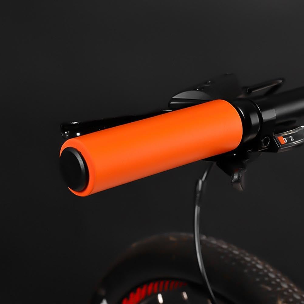 1 par de empuñaduras para manillar de bicicleta, esponja de silicona de espuma suave, cubierta antideslizante para mango de ciclismo, se adapta a la