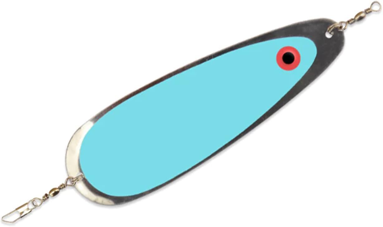SHASTA TACKLE Sling Blade #4 Dodger, verde, 6 pulgadas.