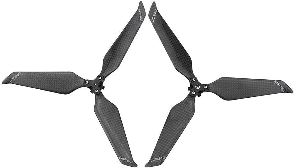 ALPGEN 4PCS 8743F Carbon Fiber PropellerFit for DJI Mavic 2 Pro Zoom Drone 3 Blade 8743 Folding Blade Props Replacement Prop Spare Parts Replacement