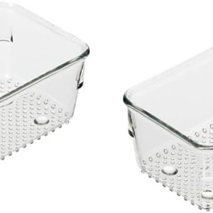 Oggi Organizador de cajones transparente, 3 x 6 pulgadas, ideal para organizar cajones de cocina, oficina, escritorio, cubiertos, utensilios de Oggi Organizador de cajones transparente, 3 x 6 pulgadas, ideal para organizar cajones de cocina, oficina, escritorio, cubiertos, utensilios de