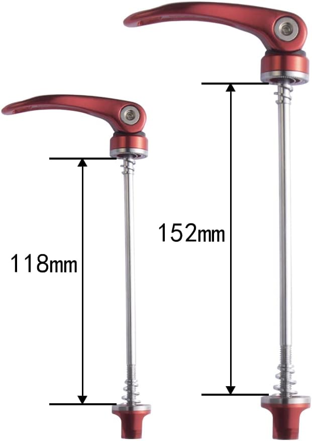 VIARON MTB Quick Release Axle Front and Rear Mountain Bike Skewer Set Aluminum Alloy Bicycle Wheel Skewers Hub QR Lever