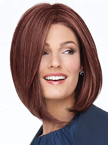 On Point – Peluca de color RL1216 Honey Toast  Raquel Welch Pelucas de 12 pulgadas de corte Bob en ángulo perfecto corte de maquinilla de afeitar
