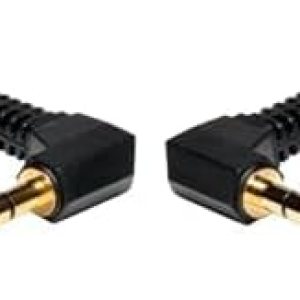 Tripp Lite (P312-001-2RA – Cable de audio mini estéreo de 0.138 in con dos enchufes en ángulo recto (MM), 1 pie, negro (paquete de 2) Tripp Lite (P312-001-2RA – Cable de audio mini estéreo de 0.138 in con dos enchufes en ángulo recto (MM), 1 pie, negro (paquete de 2)