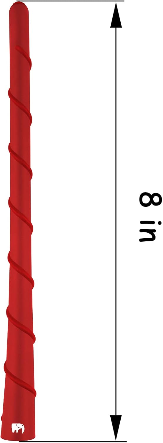 Antena flexible en espiral de 8 pulgadas, compatible con Nissan – Frontier (1998-2021), Titan (2004-2023), Rogue (2008-2021), Pathfinder (2013-2019)