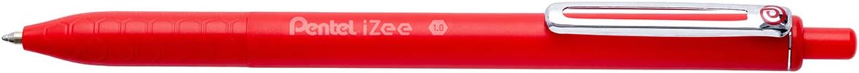 Pentel iZee Bolígrafo BX470 – Boli Retráctil con Cuerpo Mate y Clip Metálico, de Uso Muy Cómodo para Escritura Suave, Perfecto para Colegios y