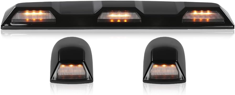 GRAND ORANGE Kit de lámpara LED ámbar para techo compatible con Chevy Silverado GMC Sierra 2500HD 3500HD 2020-2023 84747496, 84747497, 84694118,