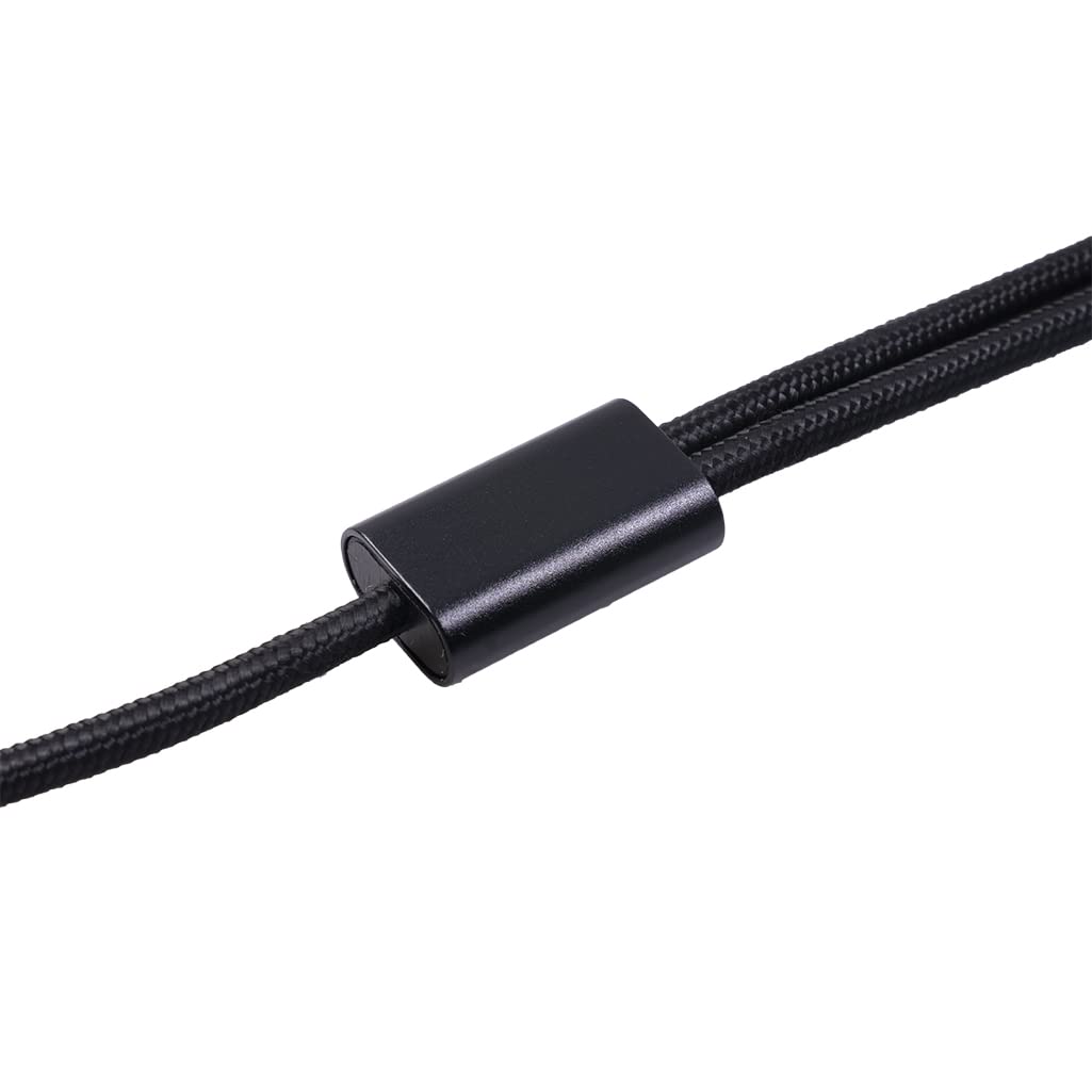 Yumiwoow Cable divisor estéreo USB C a doble de 0.250 in y 14 de pulgada, USB tipo C a cable de audio TS dual de 0.250 in de 14 pulgadas para