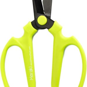 Tijeras de flores Meraki  Tijeras de jardín con cuchillas de acero al carbono negro 6.7 pulgadas, Color Viburnum Tijeras de flores Meraki  Tijeras de jardín con cuchillas de acero al carbono negro 6.7 pulgadas, Color Viburnum