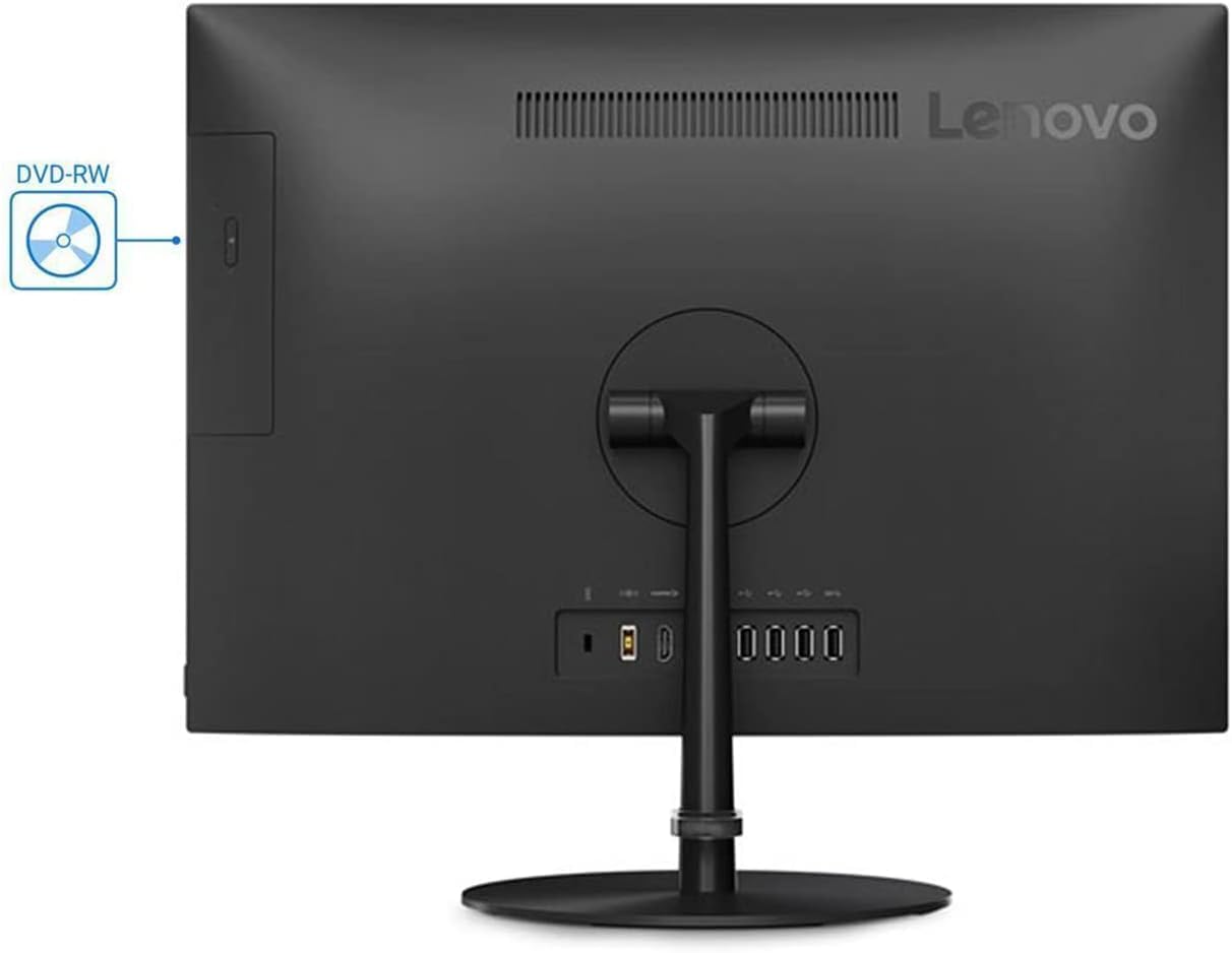 Lenovo Escritorio empresarial todo en uno, pantalla AIO HD+ de 19.5, 16 GB de RAM, SSD PCIe de 2 TB, procesador Intel de doble núcleo, DVD-RW,