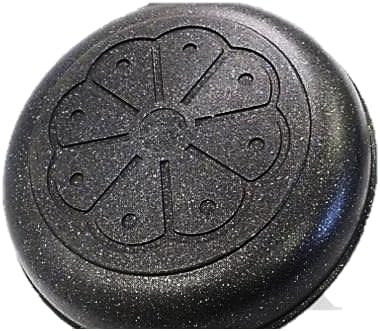 Neware Olla baja de mármol de aluminio fundido de 6 cuartos (12.6 in)