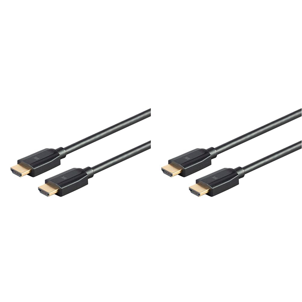 Monoprice Cable HDMI de alta velocidad Ultra 8K de alta velocidad, 8 pies, color negro, 48 Gbps, 8K a 60 Hz, HDR dinámico, eARC, serie DynamicView
