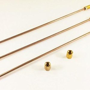 The Stop Shop Líneas de freno de níquel de cobre de 316″. Paquete de 3. Cada pieza mide 10″ de largo con bengalas dobles invertidas y tuercas de The Stop Shop Líneas de freno de níquel de cobre de 316″. Paquete de 3. Cada pieza mide 10″ de largo con bengalas dobles invertidas y tuercas de