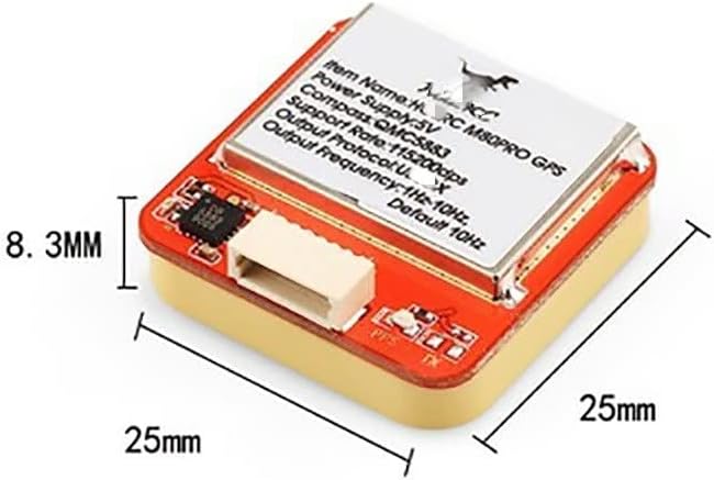 INLIMA Accesorios para drones HGLRC M80 PRO GLONASS Galileo QZSS SBAS BDS Módulo GPS QMC5883 Brújula Antena de ganancia para RC Avión FPV Drones de