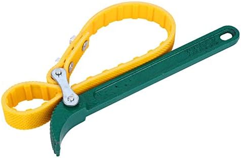 Wal – Llave de filtro de aceite tipo cinturón frontal, portátil, para reparación de automóviles, herramienta manual de reparación resistente (12