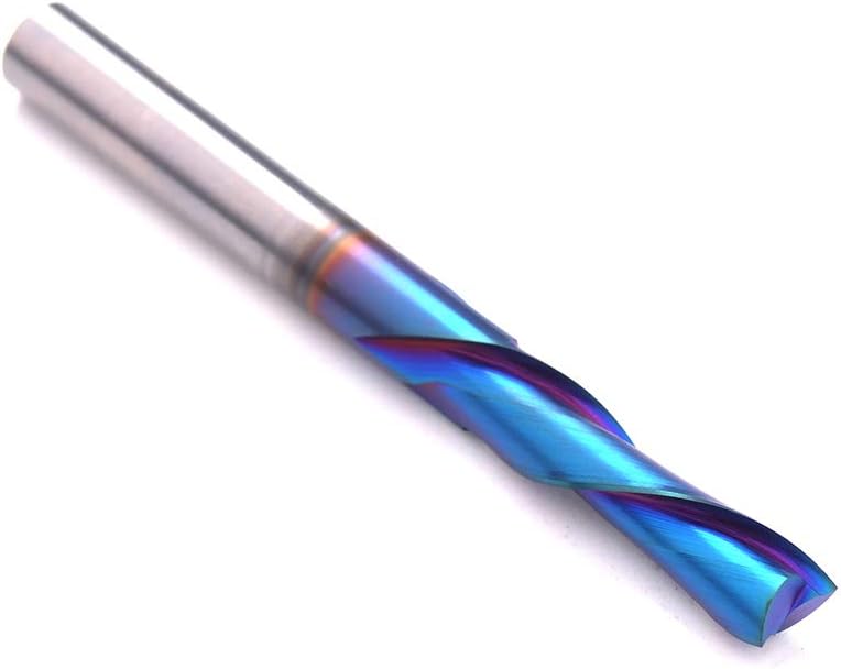 D2130BC 2 Flutes Solid Carbide SupeRun Coated spiral plunge router bit 14″ X 1″ X 14″ X 2 12″ with shank 14″