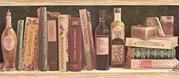 York Kitchen Cookbooks Papel pintado Frontera