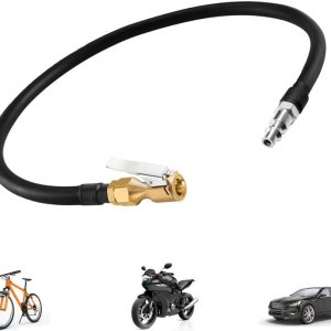 Manguera inflable de goma de extensión de 16 pulgadas, portabrocas de aire con bloqueo + manguera de goma+enchufe rápido de 14 pulgadas, portabrocas Manguera inflable de goma de extensión de 16 pulgadas, portabrocas de aire con bloqueo + manguera de goma+enchufe rápido de 14 pulgadas, portabrocas