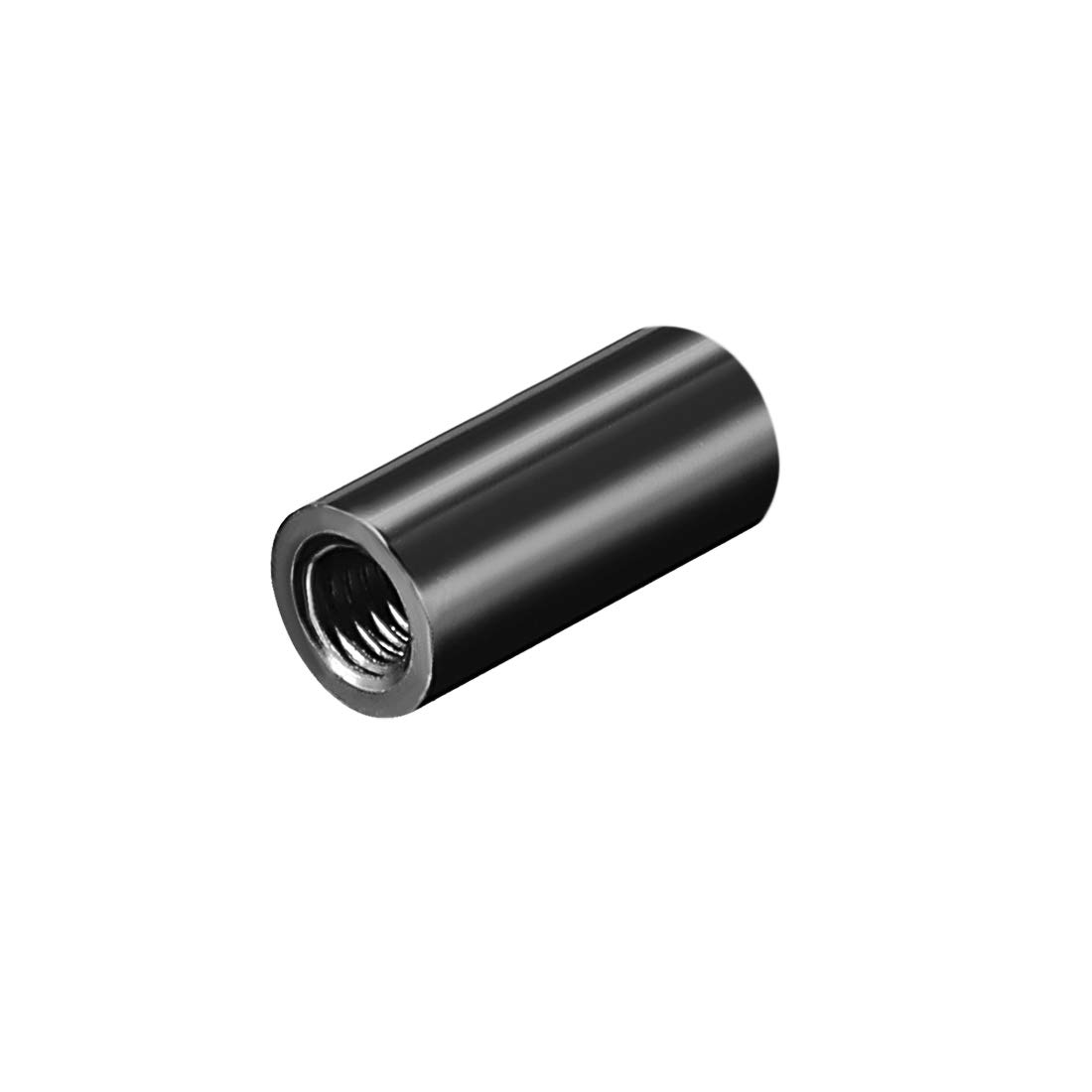 uxcell Espaciador redondo de aluminio M3 x 0.591in, para avión RC, cuadricóptero FPV, CNC, negro, 10 unidades