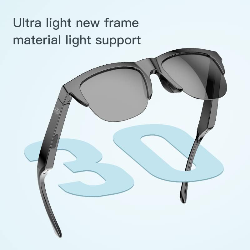 F06 – Lentes inteligentes con música de oído abierto y llamadas manos libres, gafas de audio Bluetooth para hombres y mujeres, sonido de oído