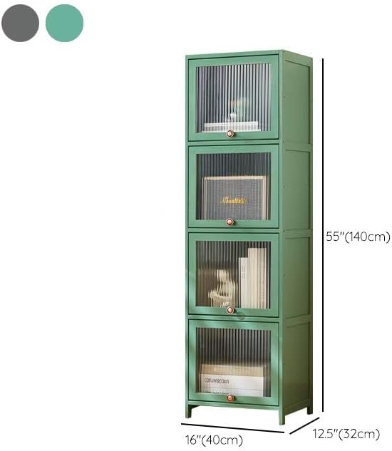 CraftThink Armario de almacenamiento alto, gabinete de acento moderno de mediados de siglo, patas rectas, gabinete de despensa de cocina con puertas