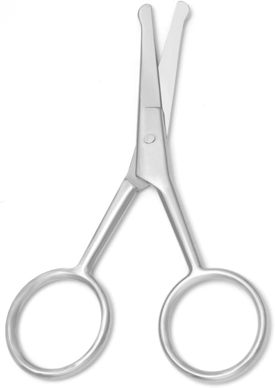 Tijeras de manicura prémium de punta redondeada, multiusos, de acero inoxidable, para cutículas, pedicura, belleza, para uñas, cejas, pestañas, piel