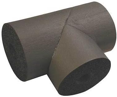 Aislamiento elastomérico para instalación de tubería en T de 1-58″ x 12″, pared de 12″