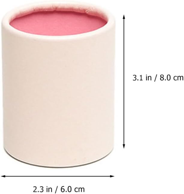 EXCEART Organizador con tapa 4pcs Cilindro de cartón, Caja de papel de flor de embalaje cilíndrico, Tubos de cartón Kraft, Cajas de regalo redondas