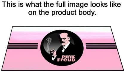 JS Sigmund Freud Lámpara con sombra, rosa Freud