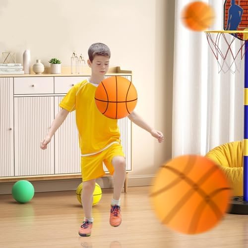 Baloncesto silencioso, pelota de baloncesto de espuma silenciosa para entrenamiento en interiores, pelota de espuma deportiva de bajo ruido para