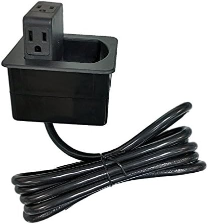 3 tomas de corriente alterna con 1 puerto de datos CAT6 Ethernet RJ45 + 1 puerto de carga USB – Cargador rápido de 2.4 amperios – Centro de