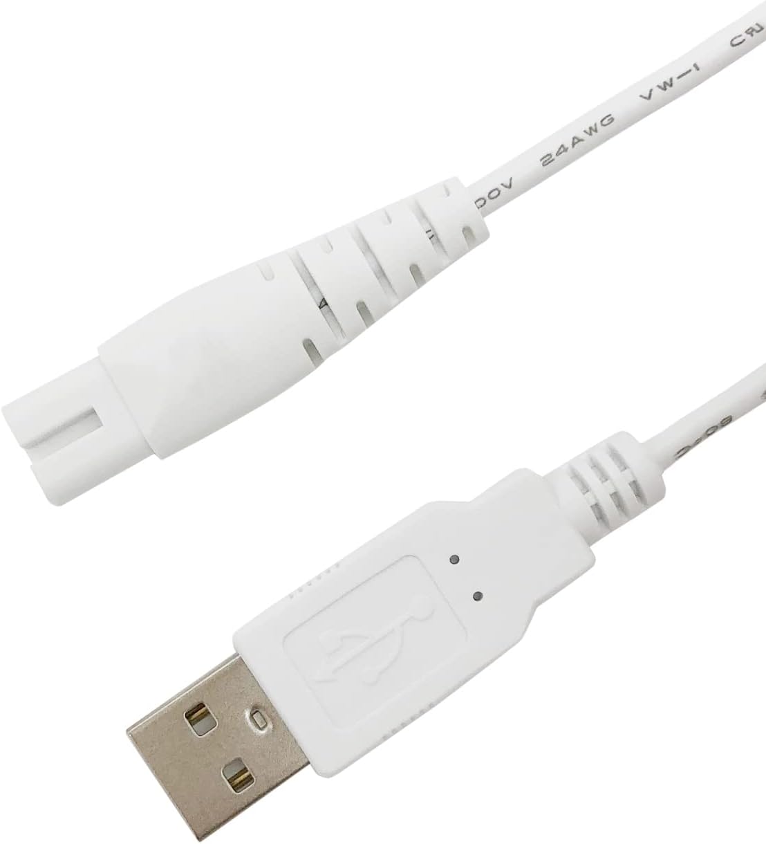 Cable de carga de repuesto para pies eléctricos Pritech Removedor de callos y pedicura de pies, cable de alimentación USB de 4 pies (paquete de 2)