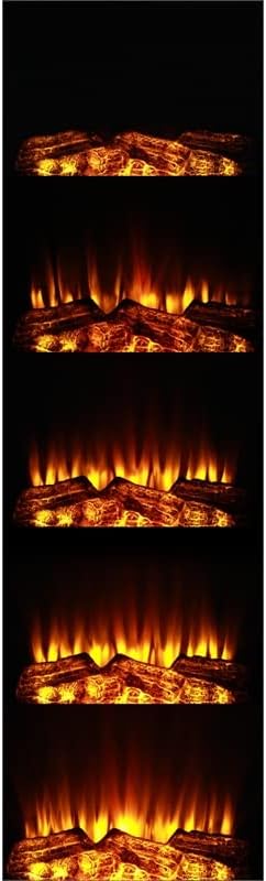 Chimenea eléctrica independiente de óxido de magnesio de cerámica de 36 pulgadas con 4 ajustes de efecto de llama parpadeante, control remoto y