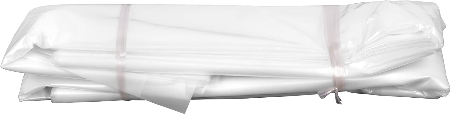 VEVOR Lámina de plástico para invernaderos de 8 x 25 pies, película de polietileno transparente resistente a los rayos UV de 6 mil de grosor,