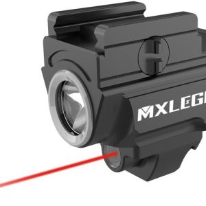 MXLEGNT Luz de arma con riel recargable montada Combo de linterna táctica de 400 lúmenes con LED blanco para pistola MXLEGNT Luz de arma con riel recargable montada Combo de linterna táctica de 400 lúmenes con LED blanco para pistola