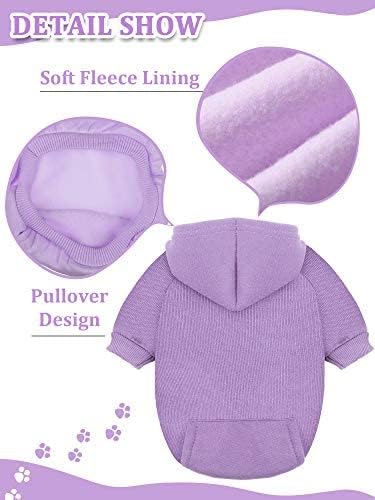Sudadera con capucha para perro, ropa de perro con sombrero, ropa de invierno para mascotas, sudadera cálida con capucha para perros pequeños,