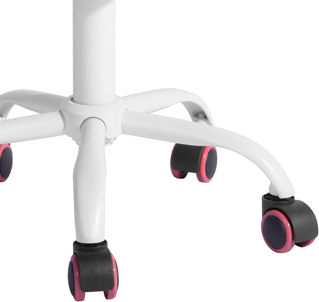 FurnitureR Silla de trabajo para adolescentes, niños y niñas, asiento trasero de tela de malla de polipropileno de baja media, silla de estudio para