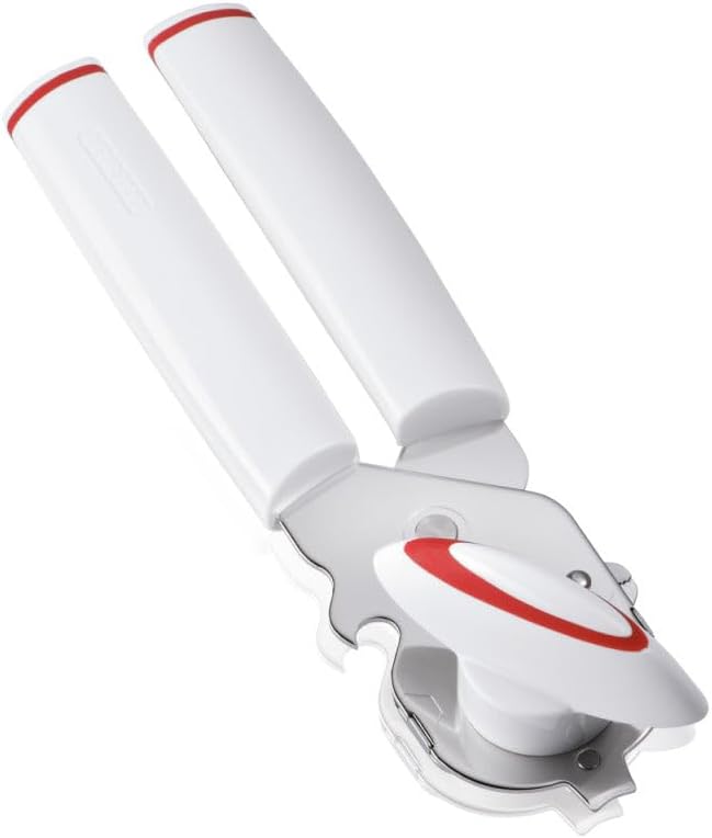 Leifheit 03133 Abrelatas de seguridad, color blanco