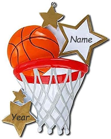 Adorno personalizado para árbol de Navidad de baloncesto 2023  Centro de jugadores de baloncesto de la universidad de atleta morena, adelante,