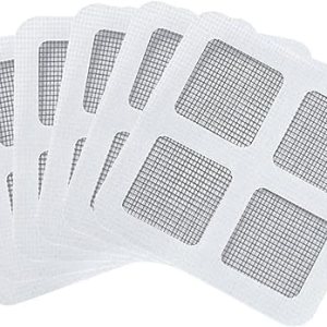 Adhesivo de reparación de mosquiteros blancos para evitar insectos, mosca, puerta, ventana, parche adhesivo de reparación para ventanas, 6 uds Adhesivo de reparación de mosquiteros blancos para evitar insectos, mosca, puerta, ventana, parche adhesivo de reparación para ventanas, 6 uds
