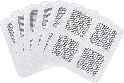 Adhesivo de reparación de mosquiteros blancos para evitar insectos, mosca, puerta, ventana, parche adhesivo de reparación para ventanas, 6 uds