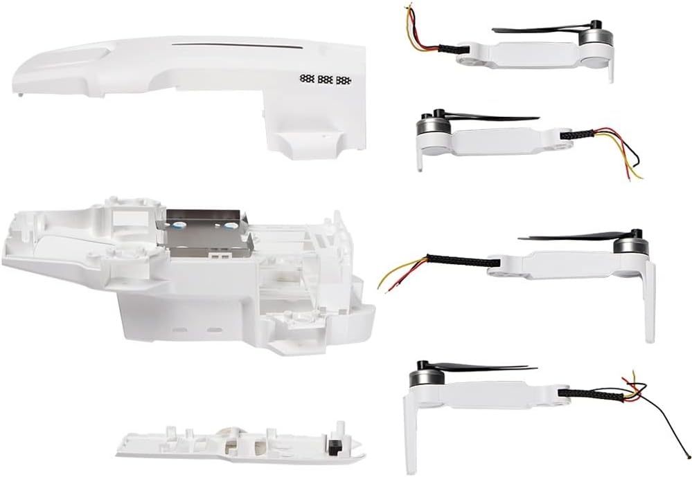 SeiZed Drone Parts Cuerpo Shell Brazo Delantero Brazo Trasero Motor Pieza de Repuesto para FIMI X8 Mini Reemplazo (Color  Arms Combo)