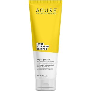 Acure Champú ultra hidratante 100% vegano, humedad ultra hidratante y ácidos grasos omega, aceite de argán amarillo y calabaza, 8 onzas líquidas Acure Champú ultra hidratante 100% vegano, humedad ultra hidratante y ácidos grasos omega, aceite de argán amarillo y calabaza, 8 onzas líquidas