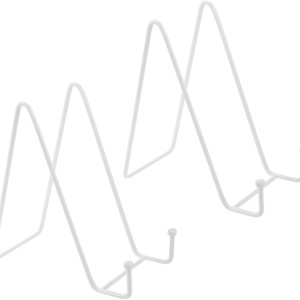 Abaodam 2 unids marco de fotos soporte de escritorio soporte de hierro blanco libro soportes para pantalla marco de imagen soporte de exhibición Abaodam 2 unids marco de fotos soporte de escritorio soporte de hierro blanco libro soportes para pantalla marco de imagen soporte de exhibición