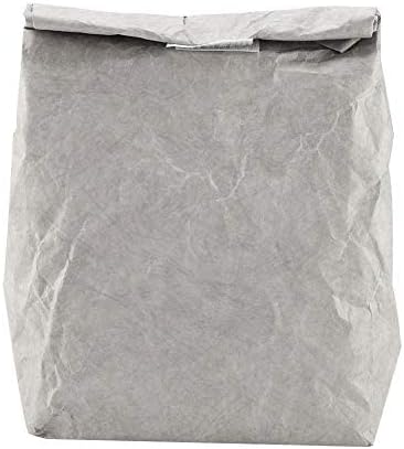 TOPINCN Bolsa de almuerzo impermeable con aislamiento térmico para almacenamiento de papel kraft para mujeres y hombres, picnic al aire libre (gris)