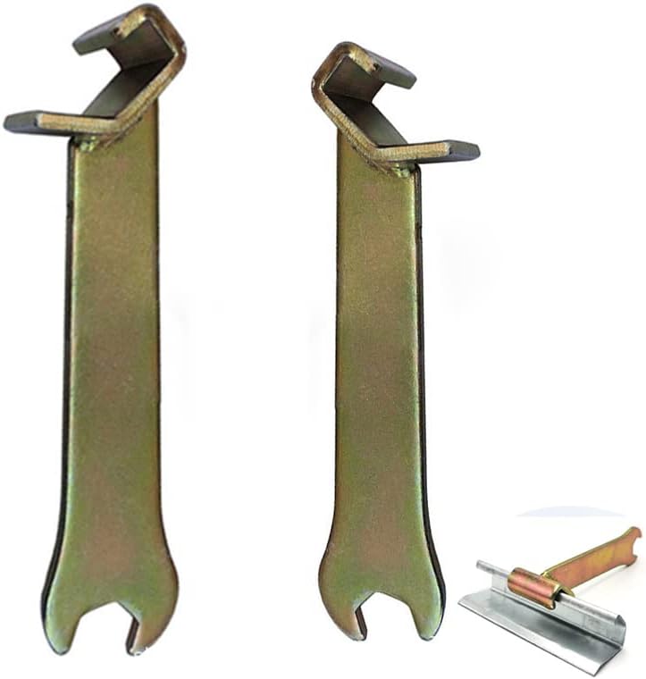 Paquete de 2 herramientas de bloqueo de palanca de tacos TDCTDFHVAC, clip 2 en 1, gancho de llave de abrazadera resistente para conductos de aire y