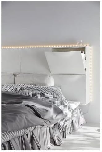 Ikea Trones – Armario de almacenamiento de polipropileno para guardar zapatos, guantes y bufandas, 20.5 x 7.1 x 15.4 in (blanco) – Paquete de 2