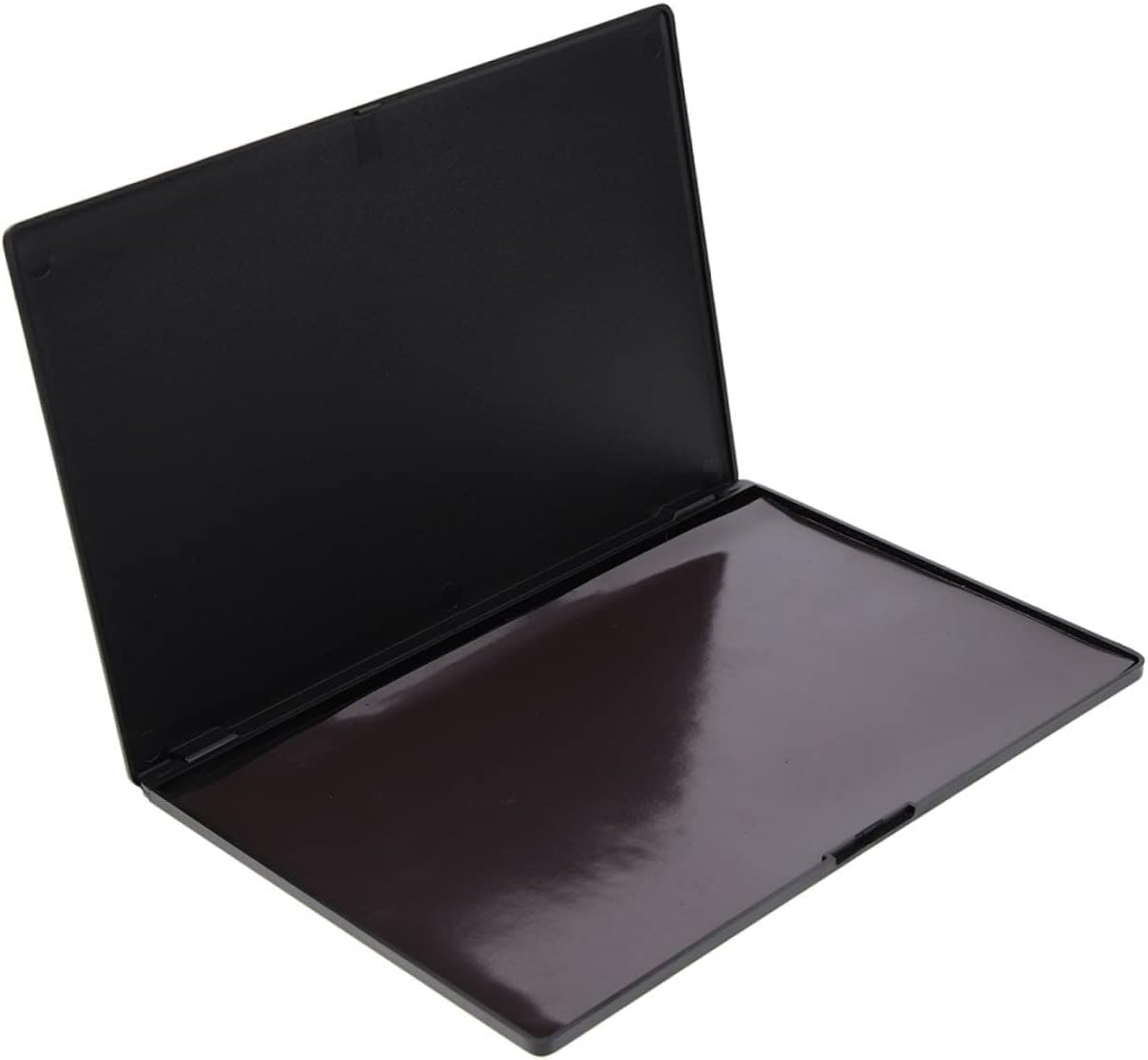 minkissy Paleta de sombra de ojos DIY, bandejas de plástico, bandeja de servir extra grande, bandeja de servir negra, vacía, magnética, sombra de